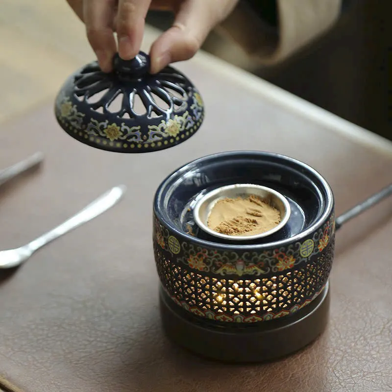 Electric Agarwood Incense Burner with Timer &amp; Temperature Control – Large Size Decorative Oud Burner